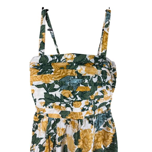 Abercrombie & Fitch Emerson Poplin Wide Strap Midi Floral Dress Women’s XS NWT - Picture 9 of 9
